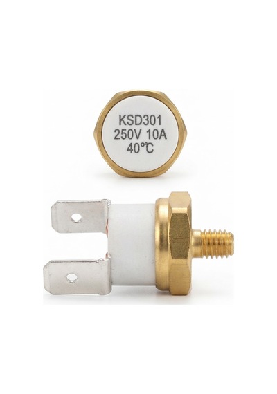 Çin Ksd301-40nc ,40 Derece Kontak-1k 250v/10a Vidalı Limit Termostat