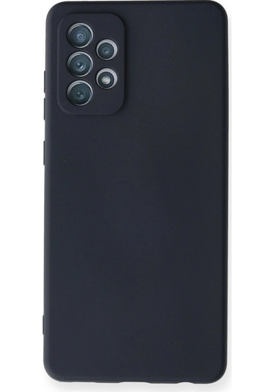 Samsung Uyumlu Galaxy A72 Kılıf Nano İçi Kadife Silikon - Lacivert Çok Renkli