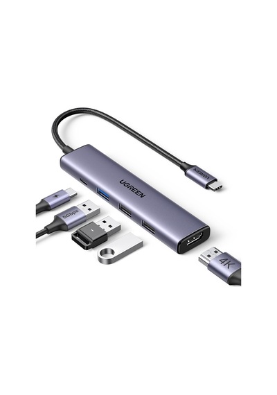 Usb C Hub, Pd 100w, 4k Hdmı, Macbook Pro/air, İpad Pro/air, Surface Pro/go, Galaxy Tab, Galaxy S23/s22 Vb. İle Uyumlu Usb A 3.0.