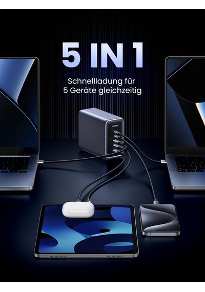 Ugreen Usb C Şarj Cihazı, Nexode 300w Şarj Cihazı Pd 3.1 Gan Güç Kaynağı 5 Bağlantı Noktası Pps, Macbook Serisiyle Uyumlu, Surface Book, İphone 17 Pro Max, 16 Ugreen Usb C Şarj Cihazı, Nexode 300w Şarj Cihazı Pd 3.1 Gan Güç Kaynağı 5 Bağlantı Noktası Pps, Macbook Serisiyle Uyumlu, Surface Book, İphone 17 Pro Max, 16