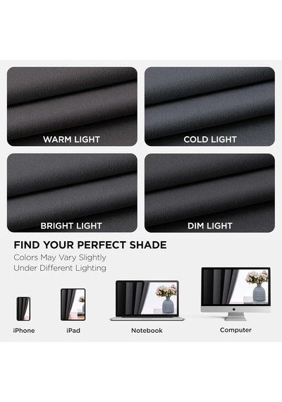 Joydeco Karartma Perdeleri 200 Cm Uzunluk 2 Panel Seti, Isı Yalıtımlı Uzun Perde Ve Perdeler 2 Burg, Oturma Odası Y Genel Joydeco Karartma Perdeleri 200 Cm Uzunluk 2 Panel Seti, Isı Yalıtımlı Uzun Perde Ve Perdeler 2 Burg, Oturma Odası Y Genel
