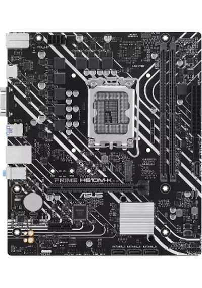 Asus Prıme H610m-k Ddr5 5600mhz 1xvga 1xhdmı 1xm.2 Usb 3.2 Matx 1700p 12. / 13. Ve 14. Nesil İşlemci Uyumlu