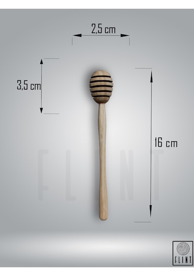 Gürgen Ağacı Bal Kaşığı El Yapımı 16 cm 2’li Doğal Bal ve Kahvaltılık Kaşığı