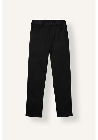 Defacto Düz Paça Gabardin Pantolonu Erkek Çocuk U3254a626aubk81 Siyah-bk81