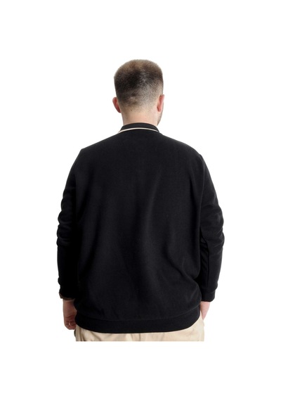 Mode Xl Büyük Beden Erkek Sweat Polo Selanik Horse 23440 Siyah Siyah
