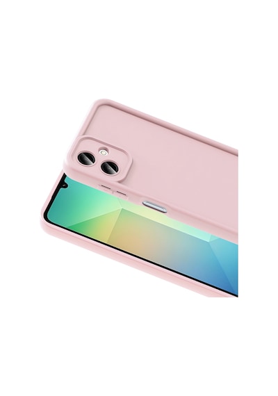Samsung Uyumlu Galaxy A07 Kılıf Kamera Korumalı Zore Ananas Kapak - Pembe Pembe