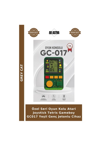 Özel Seri Oyun Kolu Atari Joystick Tetris Gameboy Gc017 Yeşil Genç Jetonlu Cihaz