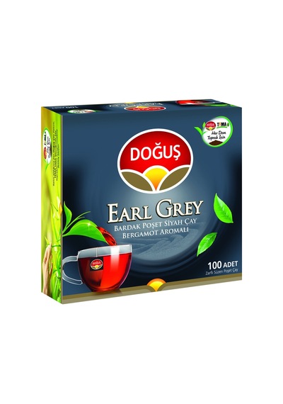 Doğuş Earl Grey Bardak Poşet Çay 100 2 G - Bergamot Aromalı Siyah Çay - 2 Adet Tarı