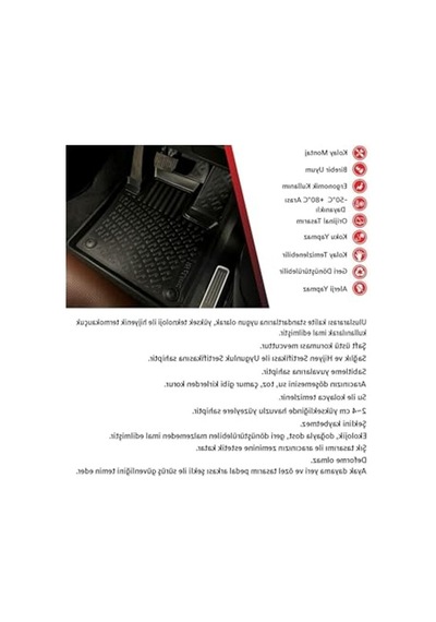 3d Havuzlu Paspas, Honda Jazz 2002-2008 Uyumlu Açık Bej