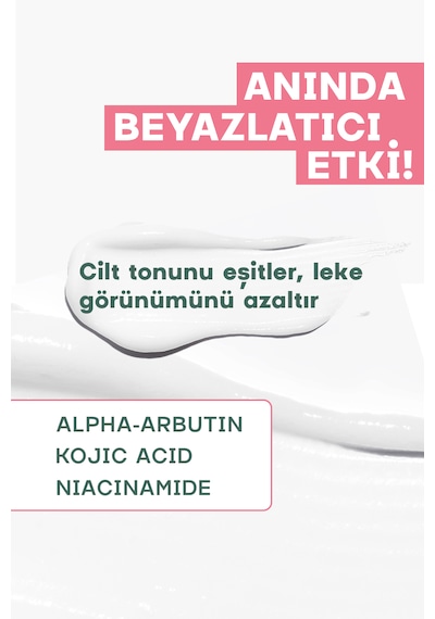 Alpha-arbutin & Kojik Asit - Hassas Bölgeler Beyazlatıcı Krem