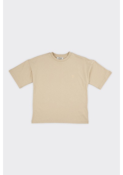 Unisex Çocuk Kısa Kollu Bej Tişört Çok Renkli 9931BK05001