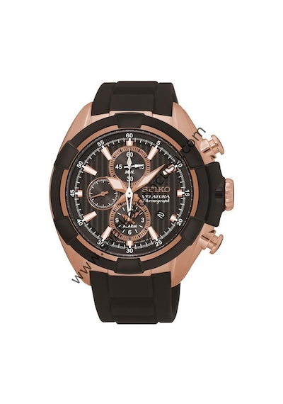 Seiko Velatura Snaf60p1 Siyah Silikon Kordon Siyah