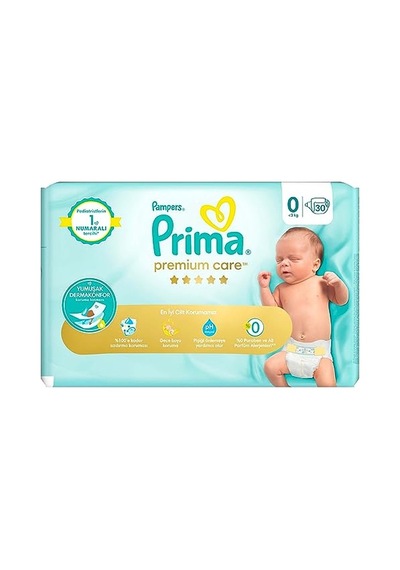 Prima Bebek Bezi Premium Care 0 Numara 30 Adet 3'lü Paket