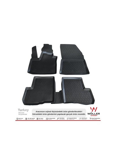 Dacia Lodgy Paspas 2013 2021 Arası 3D Havuzlu Wöller Paspas