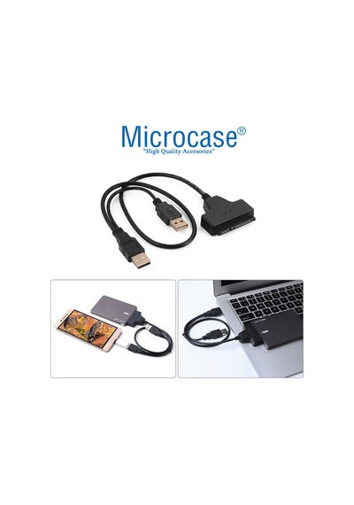 Usb 2.0 To 2.5 Inç Sata Power Destekli Hdd Ssd Çevirici - Al2627
