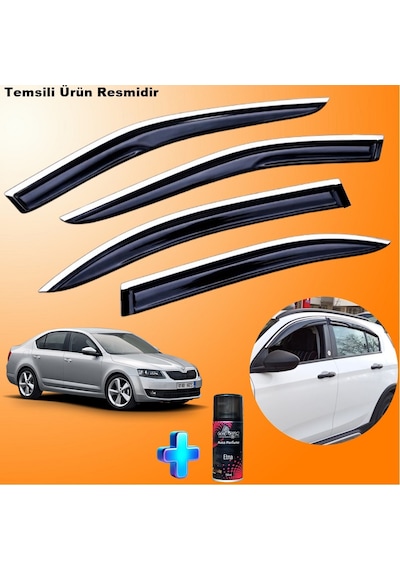 Skoda Octavia A7 Mügen Cam Rüzgarlığı Abs Nikelajlı Cam Rüzgarlığı 2013-2020 4lü +ebrayn 150 Ml Koku