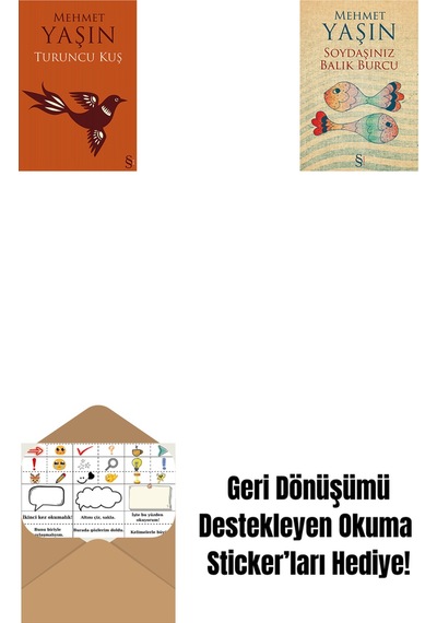 Turuncu Kuş + Soydaşınız Balık Burcu + Okuma Sticker'ları