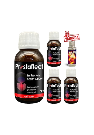 Prostaffect 50 Ml Şurup Erkeklerin Özel Durumlarına Çok Özel Içecek Form 4 Adet + Lustra Yağı