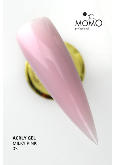 Momo Professional Protez Tırnak İçin Poly Gel Poli Jel Acryl Gel No.03 Açık Pembe 30 Gr