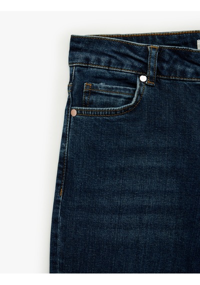 Koton Pamuklu Düşük Bel Dar Kalıp İspanyol Paça Jean Pantolon Koyu İndigo 6wal40221md İndigo Koton Pamuklu Düşük Bel Dar Kalıp İspanyol Paça Jean Pantolon Koyu İndigo 6wal40221md İndigo
