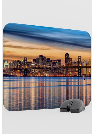 San Francisco Kaliforniya Abd 2 V2 48x40 Xl Gaming Kauçuk Kaymaz Taban Mouse Pad Fare Altlığı