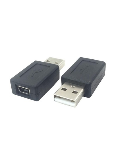 Mini Usb Dişi Usb Erkek 5 Pin Usb Dişi Usb Erkek Çevirici Usb Erkek 5 Pin Mini Usb Dişi Çevirici Siyah