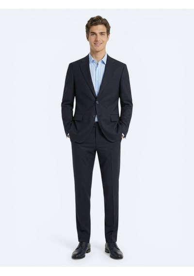Kip Lacivert Modern Fit %100 Yün Takım Elbise