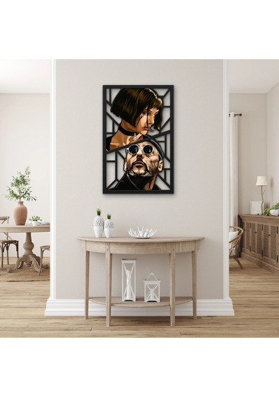 Film Esintili İkili Portre Metal Tablo 33x50 Cm Çok Renkli