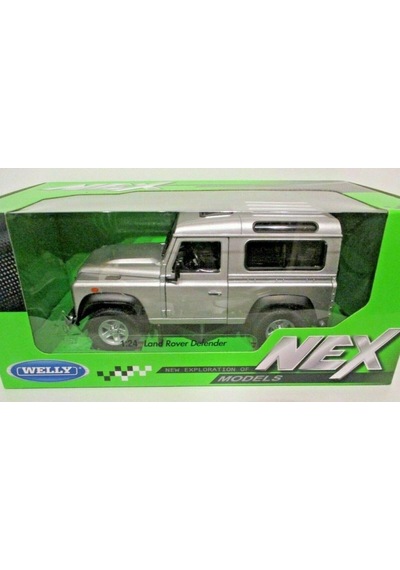 Welly Land Rover Defender 1:24 Gümüş Model Araba
