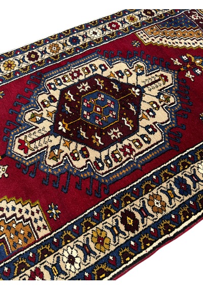 El Dokuma Sıfır Yahyalı Halısı 90x160 Kök Boya %100 Yün Halı