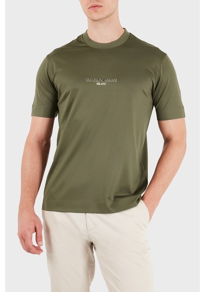 Emporio Armani Pamuklu Yuvarlak Yaka Regular Fit T Shirt Erkek T Shirt Em007353 Af10017 M7312 Haki Emporio Armani Pamuklu Yuvarlak Yaka Regular Fit T Shirt Erkek T Shirt Em007353 Af10017 M7312 Haki