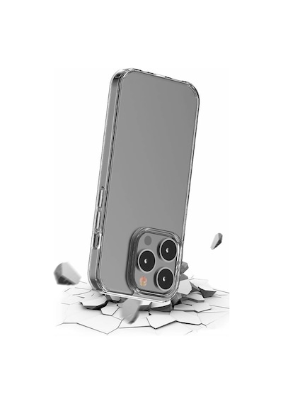Apple Uyumlu iPhone 15 Pro Max Kılıf Coss Şeffaf Sert Silikon