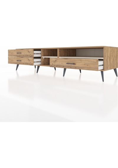 Kronos Tv Ünitesi 2 Raflı 3 Çekmeceli 220x59x51 Çam-aytaşı/çam Aytası/atlas Çam - Atlas Çam Kronos Tv Ünitesi 2 Raflı 3 Çekmeceli 220x59x51 Çam-aytaşı/çam Aytası/atlas Çam - Atlas Çam