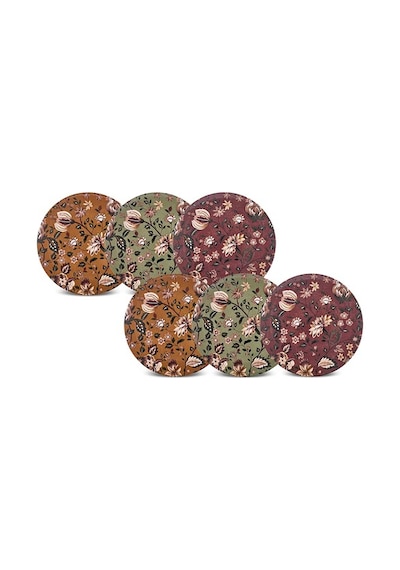 Karaca Lorien 6 Parça Porselen Pasta Seti 19 Cm Çok Renkli