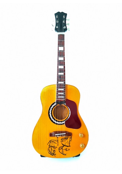 El Yapımı 1/4 Ölçek Minyatür Elektro Akustik Gitar J160e