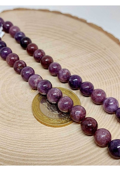 Çeyrek Dizi 9cm Uzunluğundadır Pembe Siyah Alacalı Opal Taşı Çeyrek Dizi 8mm Çok Renkli