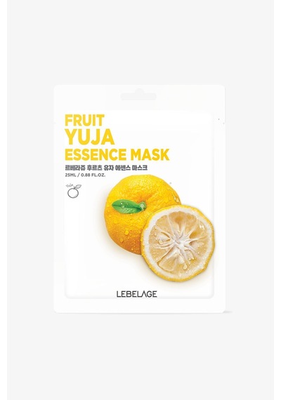 Lebelage Yuja Meyvesi İçeren Aydınlatıcı Nemlendirici Kağıt Maske Lebelage Fruit Yuja Mask