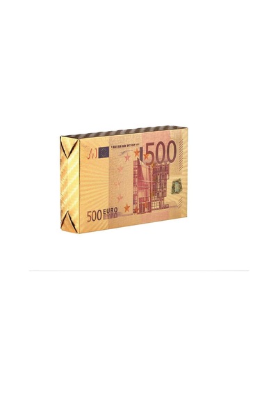 Euro İskambil Kağıdı Poker Oyun Kartları Su Geçirmez Plastik Altı