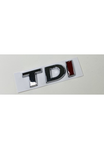Vw Caddy 2011 - 2014 Tdi Tek Kırmızı Arka Bagaj Yazısı