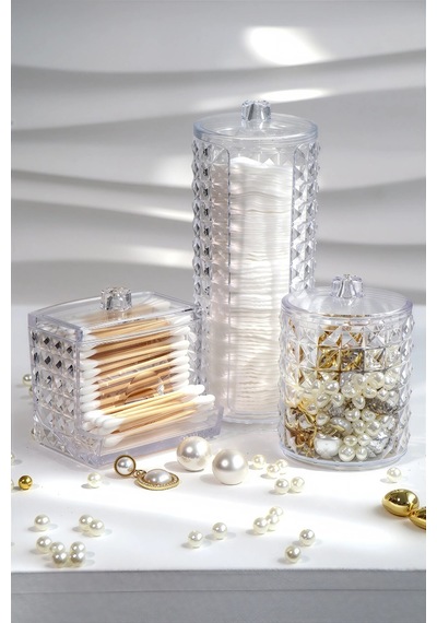 3 Parça Organızer Set Plastik Şeffaf Tr Diğer