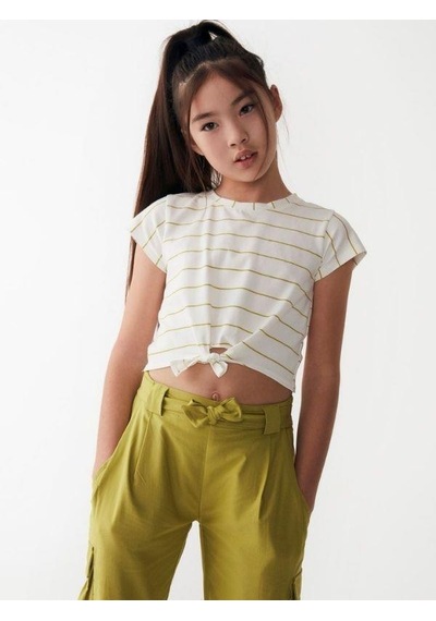 Nk Kids Kız Çocuk Pamuklu Marigold Tshirt-13985 Ekru Ysl