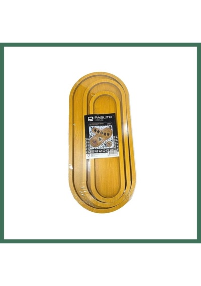En-cag 3'li Kayık Tepsi Bss