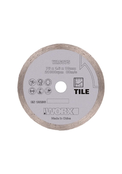 Worx Wa6075 Wx801 İçin 76x10mm Fayans, Seramik, Mermer Elmas Kesm