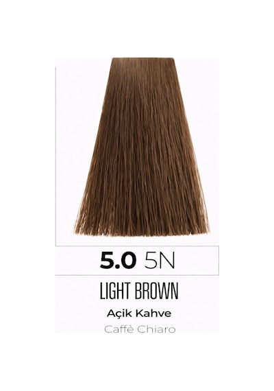 Dna Saç Boyası Kalıcı Profesyonel Krem Boya Yoğun Pigment & Parlaklık 5.0 Naturel Açık Kahve 100ml