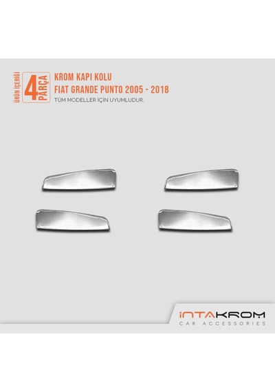 intakrom Fiat Grande Punto Kapı Kolu İç 4 Parça 2005 ve Üzeri