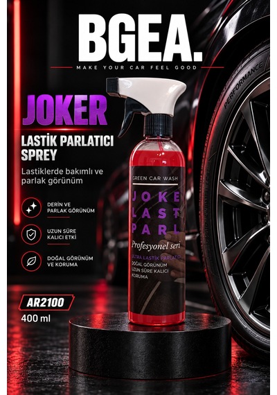 Bgea Green Car Wash Joker Lastik Parlatıcı Sprey 400 Ml