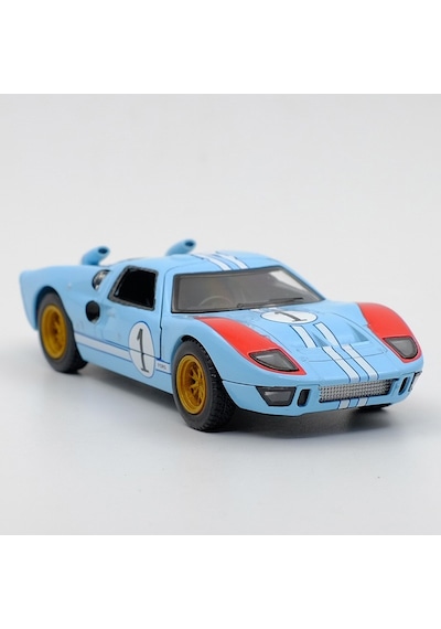 Soulader Kinsmart 1/32 Ölçekli 1966 Ford Gt40 Mkıı Alaşım Model Araç - Çek-bırak Fonksiyonlu Retro Spor Araba - Koleksiyon Ve Oyuncak Hediyelik
