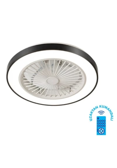 Vanti Kcf297 15w Ledli Dekoratif Tavan Vantilatörü Siyah