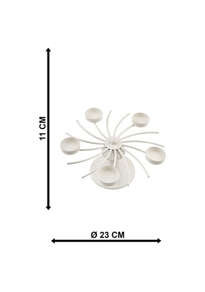 Pelikan 5.li Tealight Mumluk Beyaz