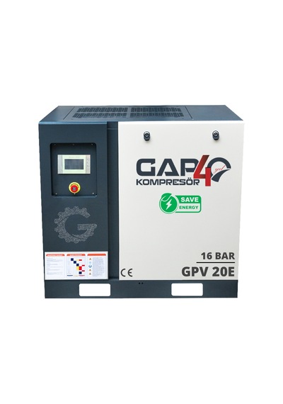 İnventörlü Vidalı Hava Kompresörü 16 Bar 20 Hp